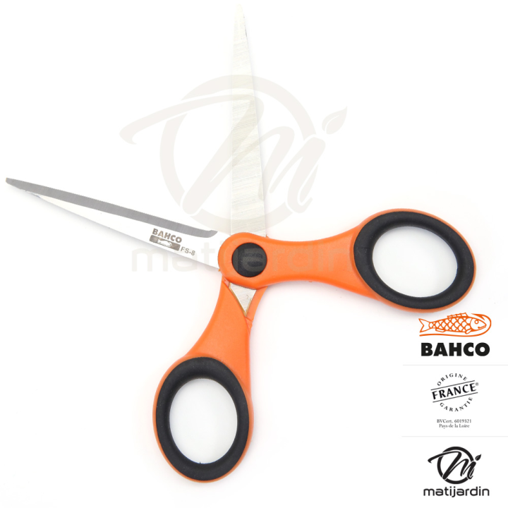 Ciseaux à fleurs et plantes Bahco Pradines FS-8. Lames 8 cm. Made in France