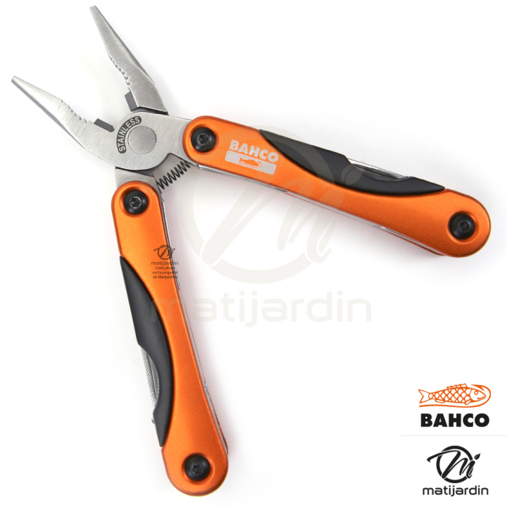 Outil multiusage Bahco Pradines MTT151. 18 fonctions. Style "couteau suisse"
