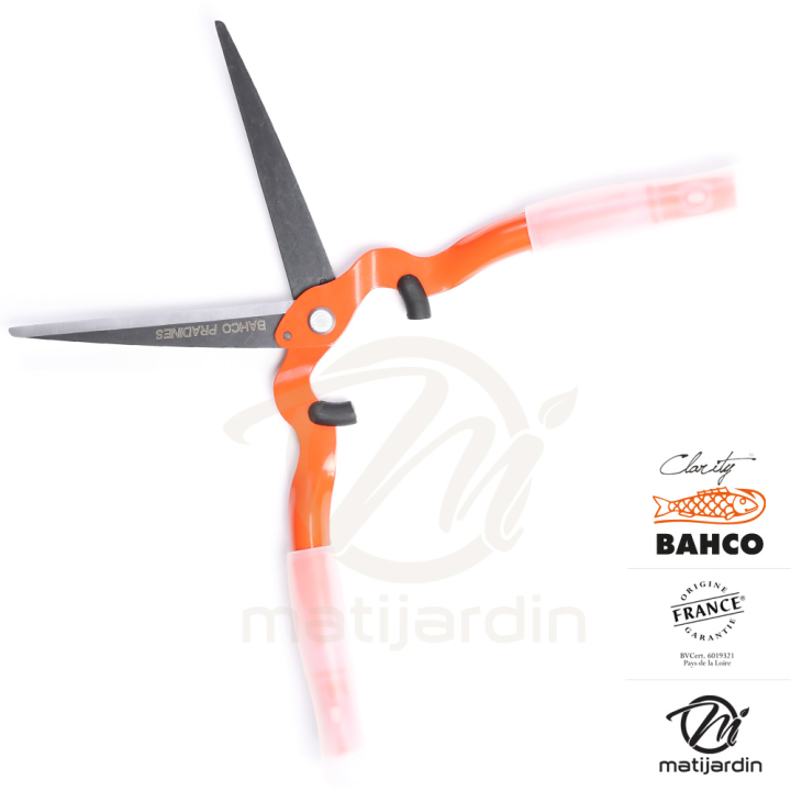 Cisaille Clarity Bahco Pradines PG-35-Orange acier trempé. Confort. Made in France