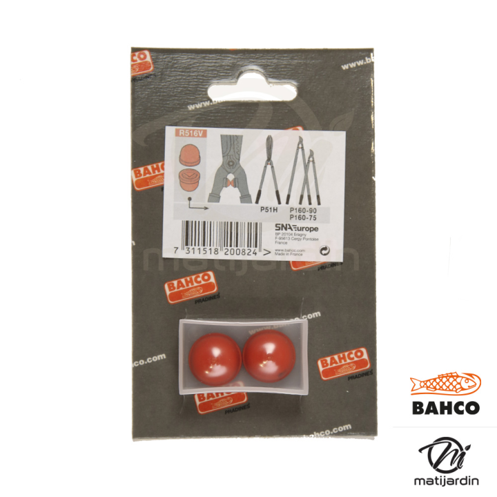 Tampon caoutchouc, butées de rechange Bahco Pradines R 516 pour cisailles