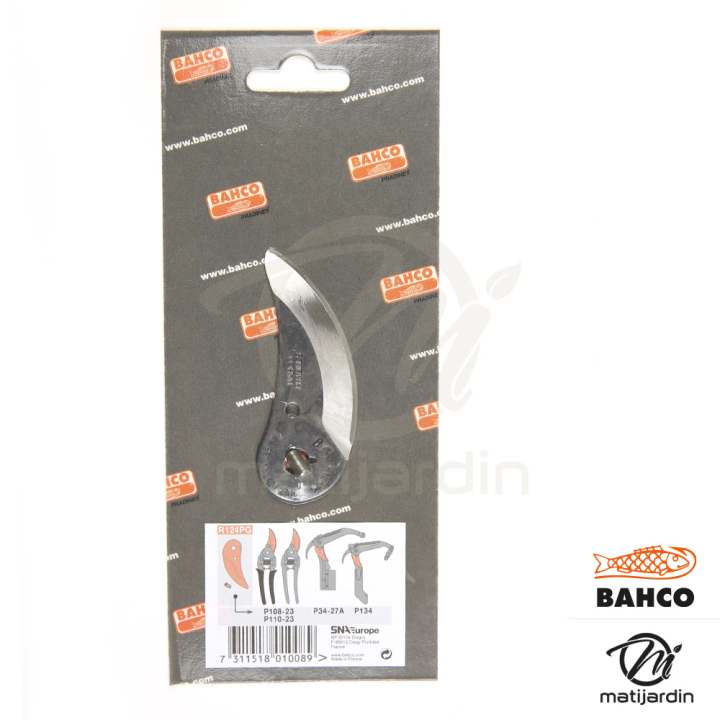 Lame de rechange Bahco Pradines P124PG pour sécateurs