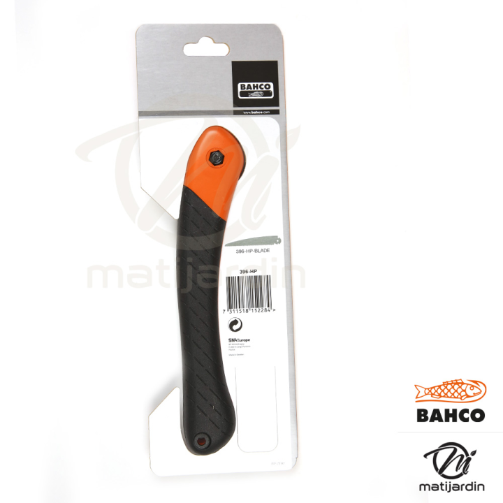 Scie couteau d'élagage 396-HP Bahco Pradines. Pliante. Trempée Hardpoint. Pro. Made in France