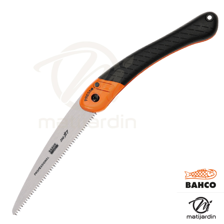 Scie couteau d'élagage 396-HP Bahco Pradines. Pliante. Trempée Hardpoint. Pro. Made in France