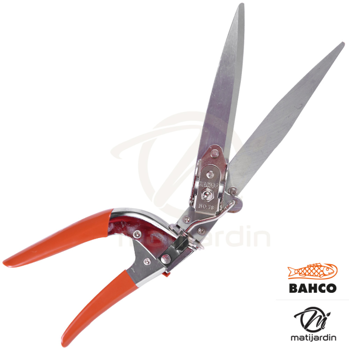 Cisaille à gazon Bahco Pradines GS-76 acier trempé. Pro. Made in France