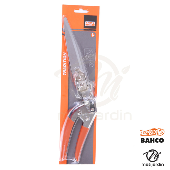 Cisaille à gazon Bahco Pradines GS-76 acier trempé. Pro. Made in France