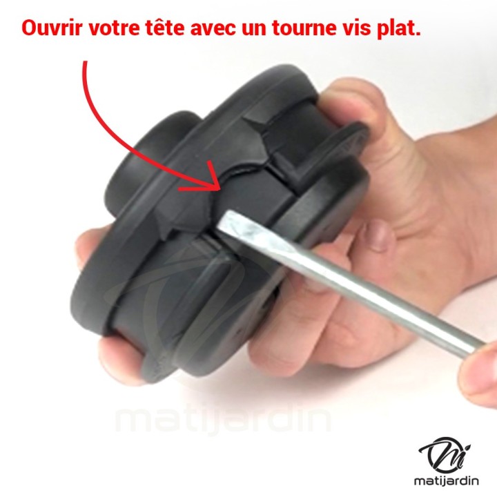 Tête débroussailleuse 2 fils Tap&Go Ø130 mm M8x1,25 LH.F