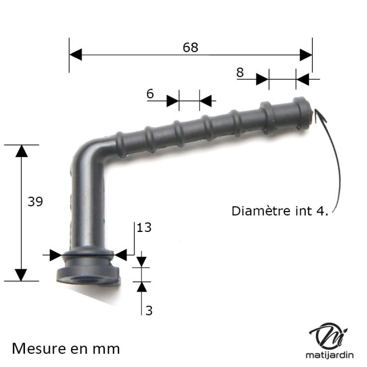 Durite d'huile pour tronçonneuse Stihl 044 MS440