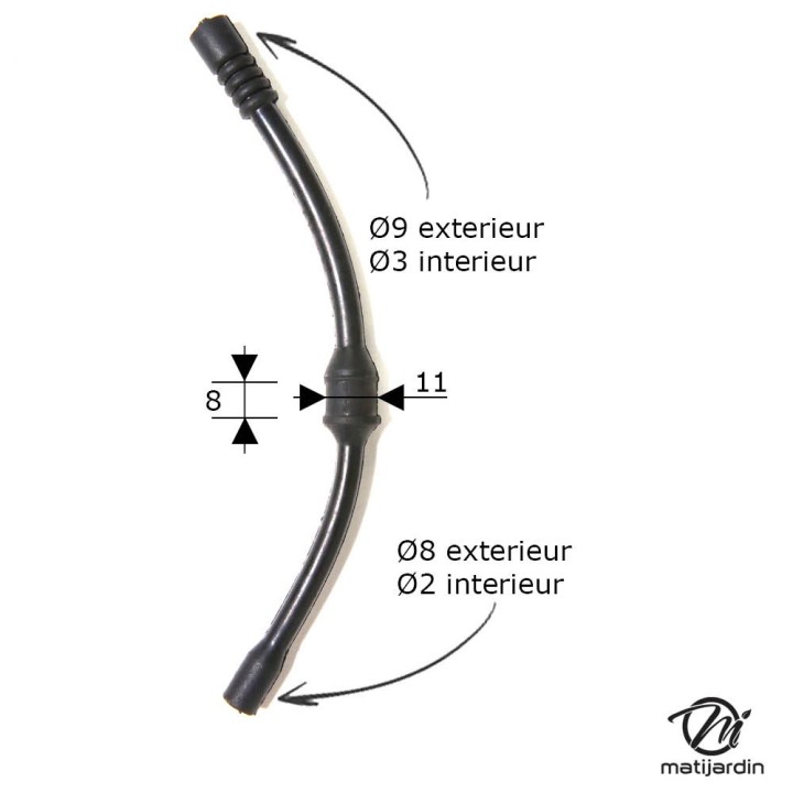 Durite essence pour tronçonneuse McCulloch modèle 10-10