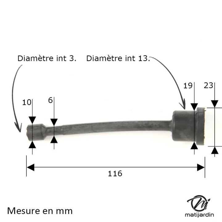 Durite essence pour tronçonneuses Stihl 050, 051