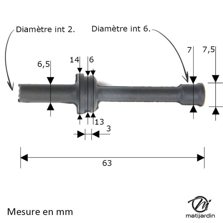 Durite d'huile pour tronçonneuse Stihl  MS270 MS280
