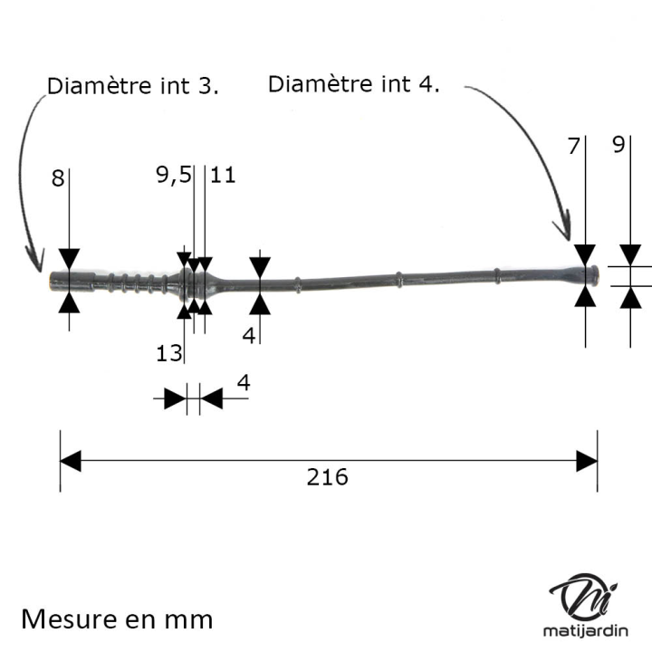 Durite d'essence pour débroussailleuse Stihl 4128 358 0800