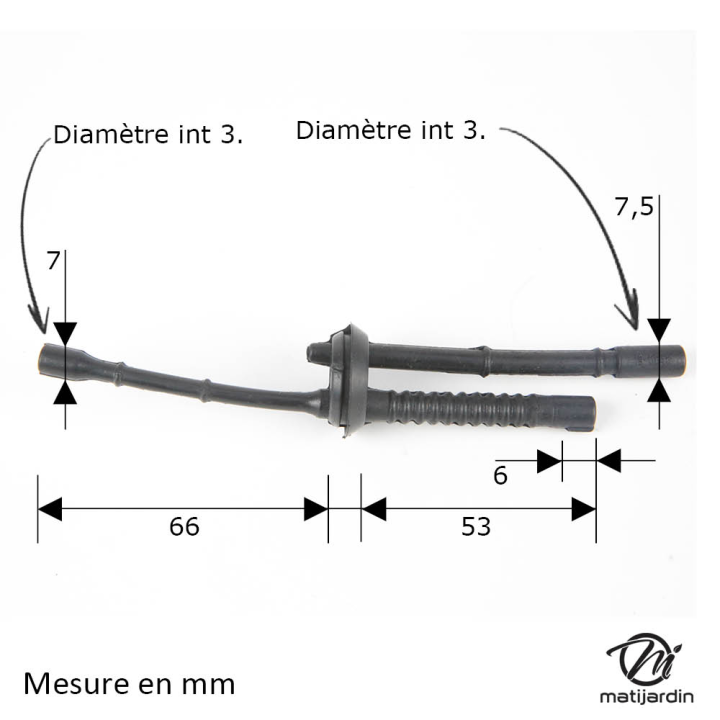 Durite d'essence pour débroussailleuse Stihl 4140 358 7702