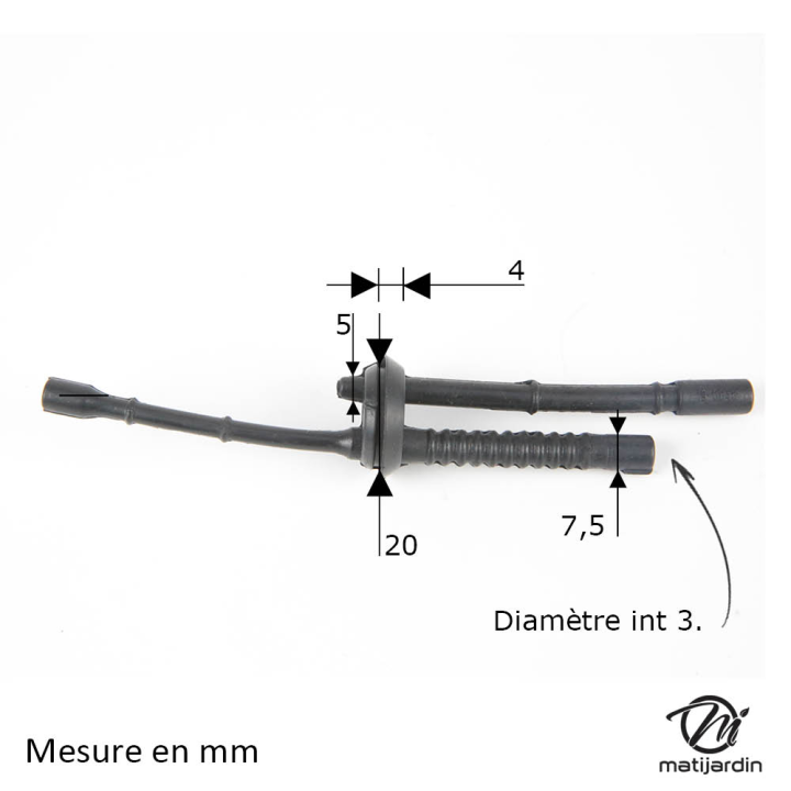 Durite d'essence pour débroussailleuse Stihl 4140 358 7702