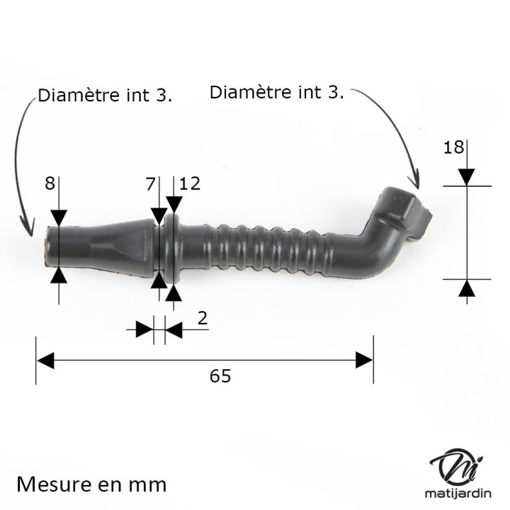 Durite d'impulsion pour tronçonneuse Stihl 044 MS440