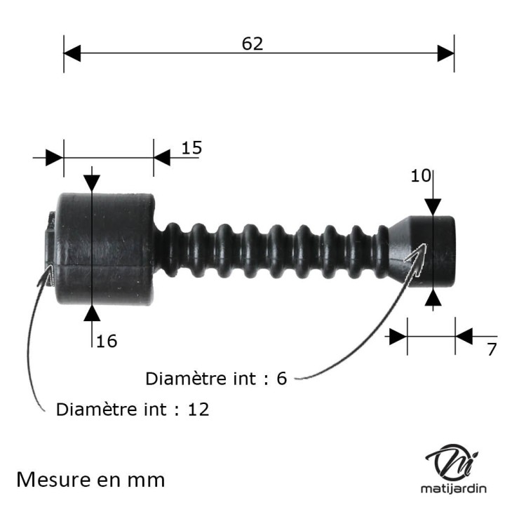 Durite d'huile pour tronçonneuse Stihl 030 031 032