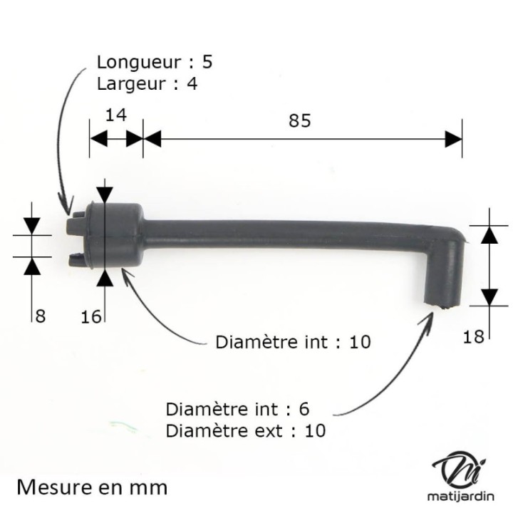 Durite d'huile pour tronçonneuse Stihl 050 050AV 051 051AV