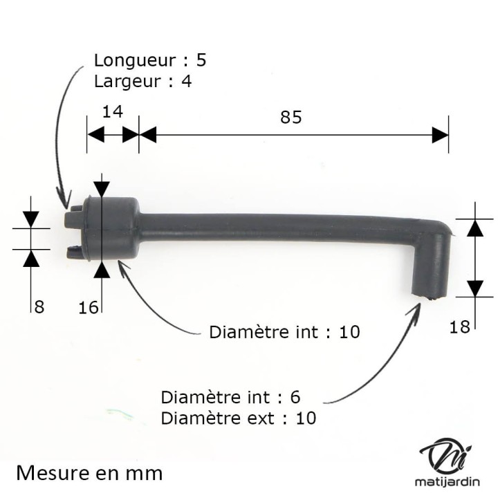 Durite d'huile pour tronçonneuse Stihl 075 075AV 076 076AV
