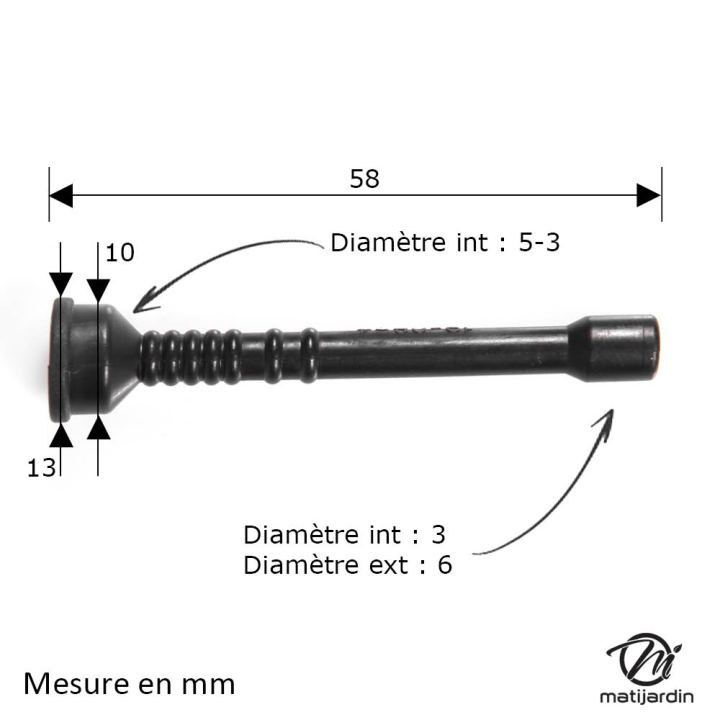 Durite d'huile pour tronçonneuse Stihl 025 MS250