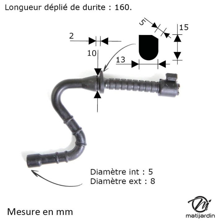 Durite essence pour tronçonneuse Stihl 044 MS440