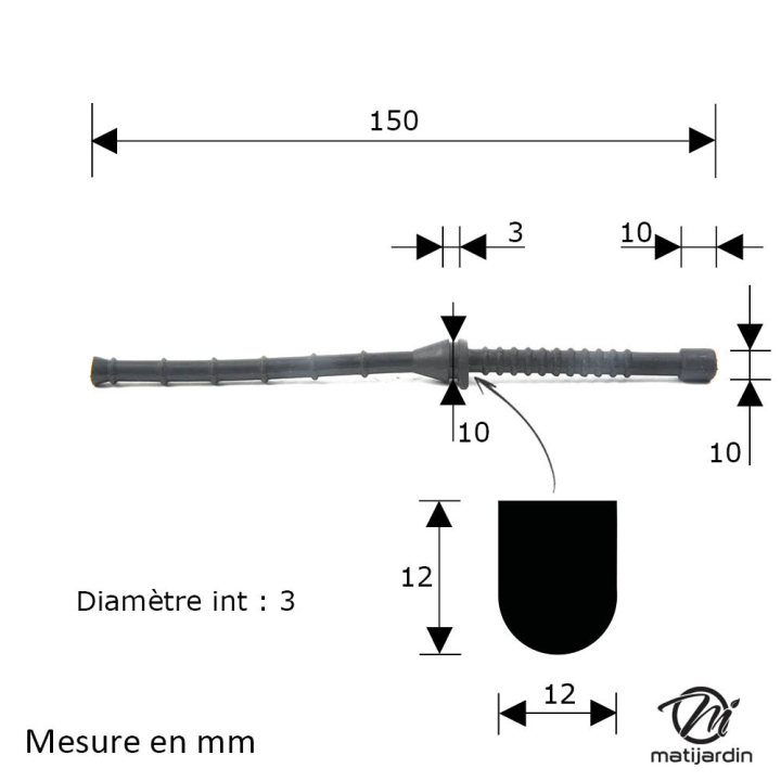 Durite d'impultion pour tronçonneuse Stihl 084 088 MS880