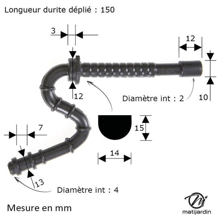 Durite essence pour tronçonneuse Stihl 029 MS290