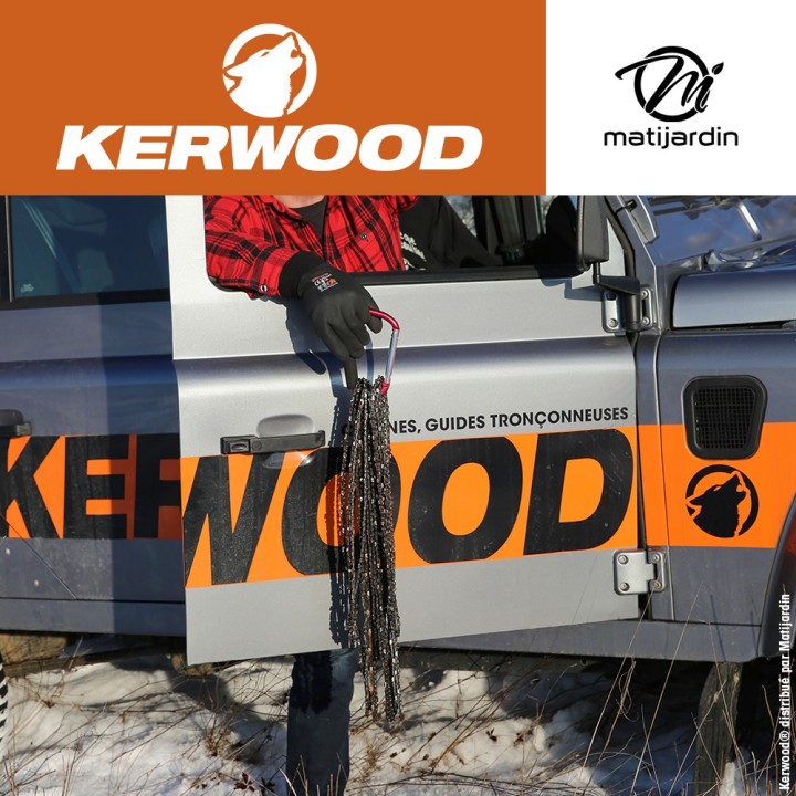 Guide tronçonneuse Kerwood 30cm 1/4" 1,1 mm 64 maillons