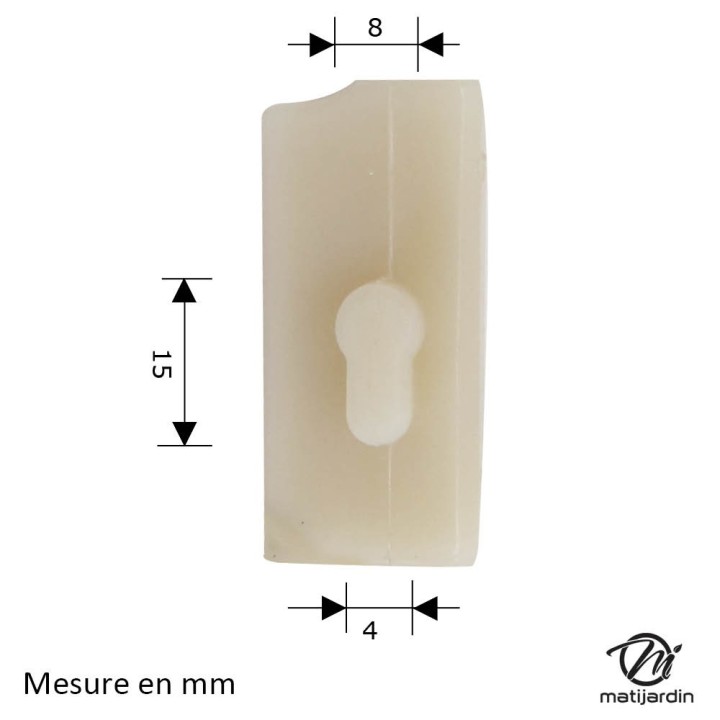 Bande de glissement pour tronçonneuse Stihl 024 024AV MS240