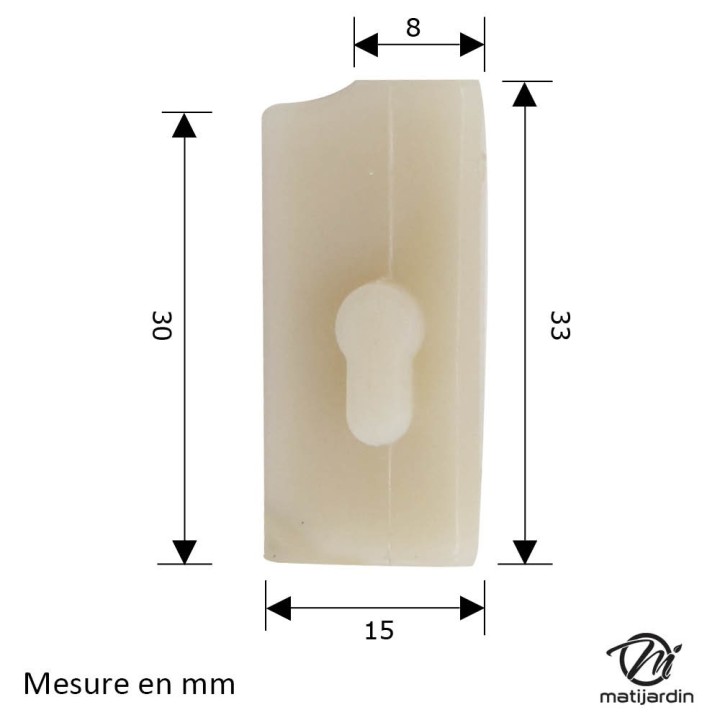 Bande de glissement pour tronçonneuse Stihl 024 024AV MS240