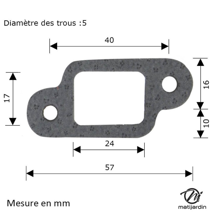Joint de pot d'échappement pour Stihl 025 MS250