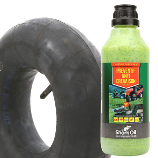Chambre à air 500 x 12 droite + Anticrevaison SharkOil OKO 500 ml