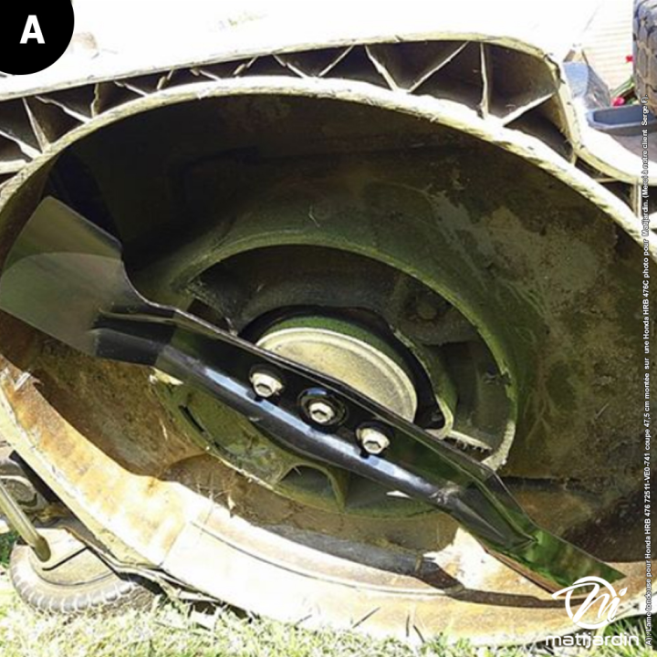 Lame tondeuse pour Honda HR 475. N° 72511-VE0-741. Coupe 47,5 cm