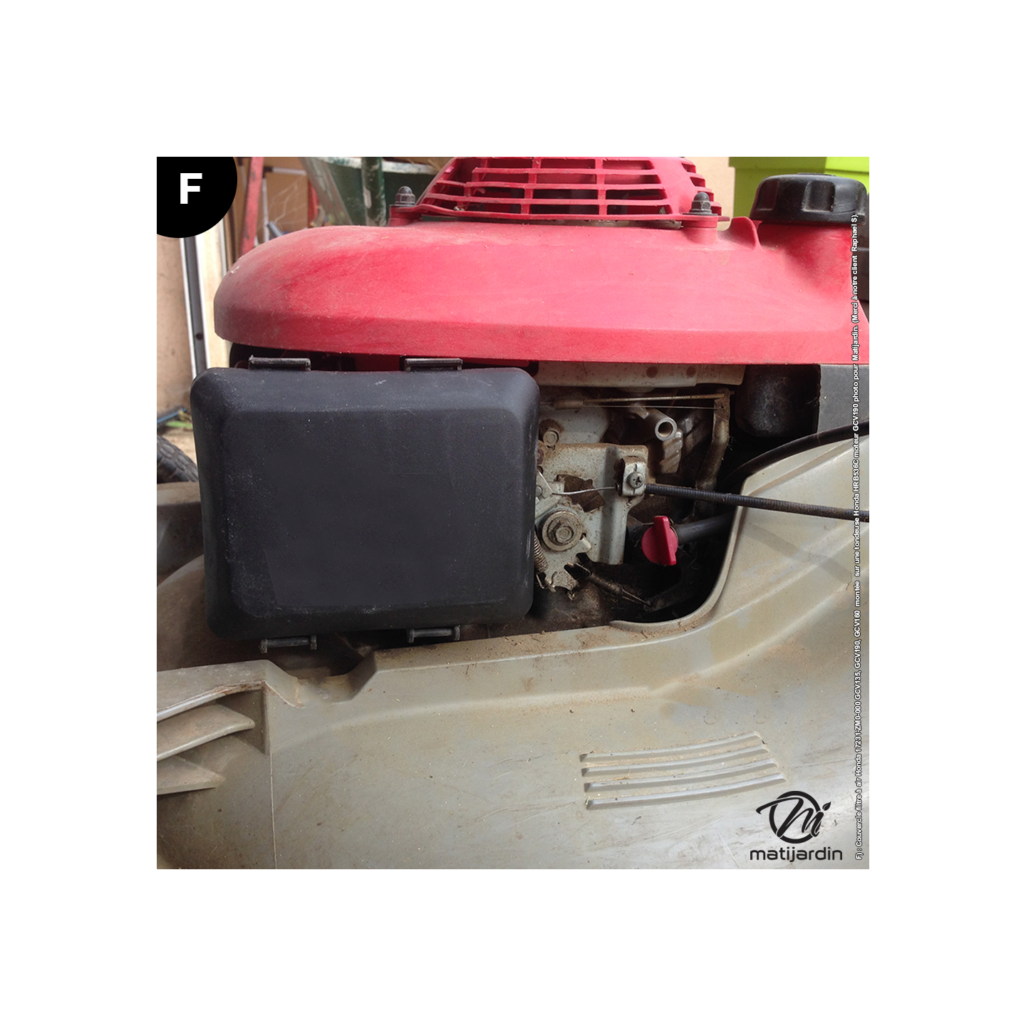 thumbnail: Vervangings Luchtfilter + Plastic Kap Voor Honda GCV135 GCV190 GCV160 Grasmaaiers - Compatibel Met 17211-ZL8-000, 17231-ZM0-000