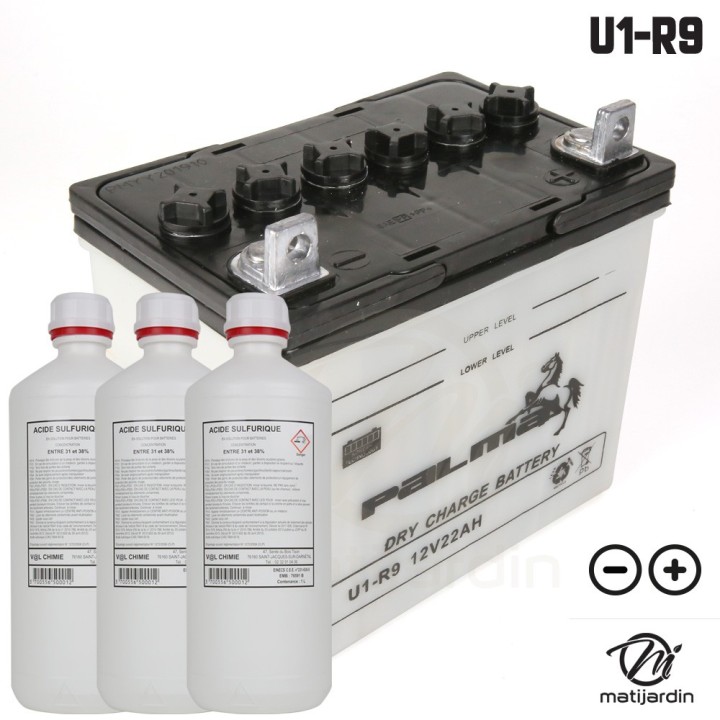Batterie tondeuse Premium Palma U1-R9. Vendue avec acide