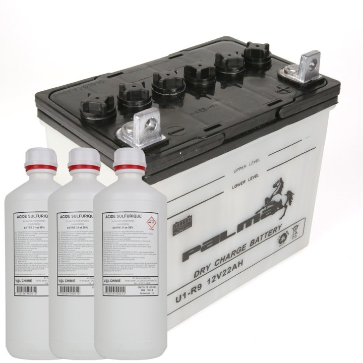 Batterie tondeuse Premium Palma U1-R9. Vendue avec acide