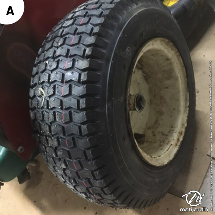 Pneu gazon. 16 x 650 x 8. 4 plis tubeless