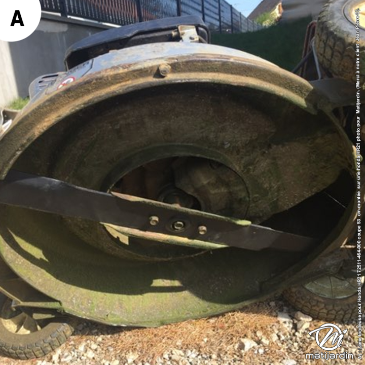 Lame tondeuse pour Honda HR21. N° 72511-960-004. Coupe 53 cm