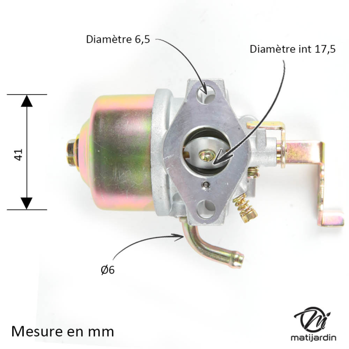 Carburateur pour moteur Robin EY15 et EY20. N° 226-62460-00