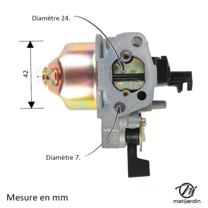 Carburateur complet pour moteur Honda GX120 N° 16100-ZH7-810,16100-ZE0-821