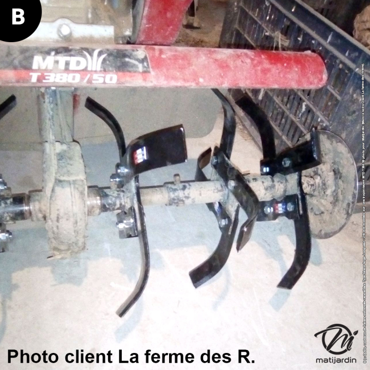 Outils, couteaux de fraise pour Agria N° 1250-254, 25498, 1250-257 97, 25497