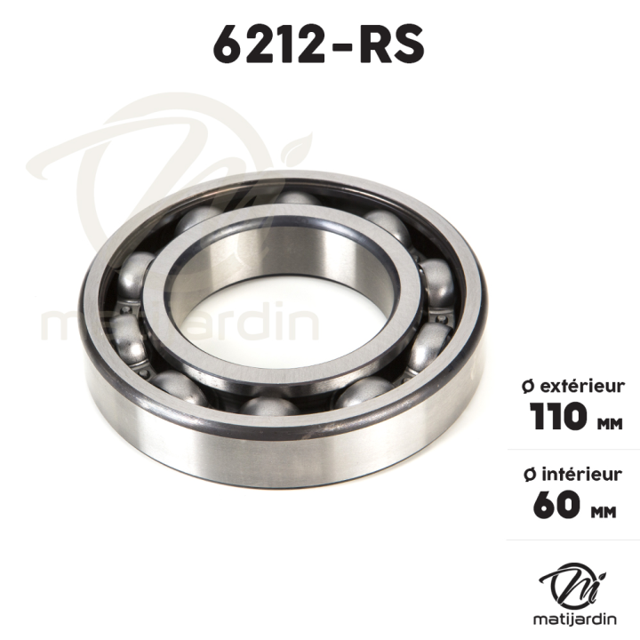 Roulement à billes 6212-RS. Simple étanchéité. Ø 110 mm. FAG