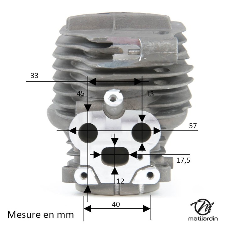 Cylindre piston pour découpeuse Husqvarna, Partner K760 après 2013.