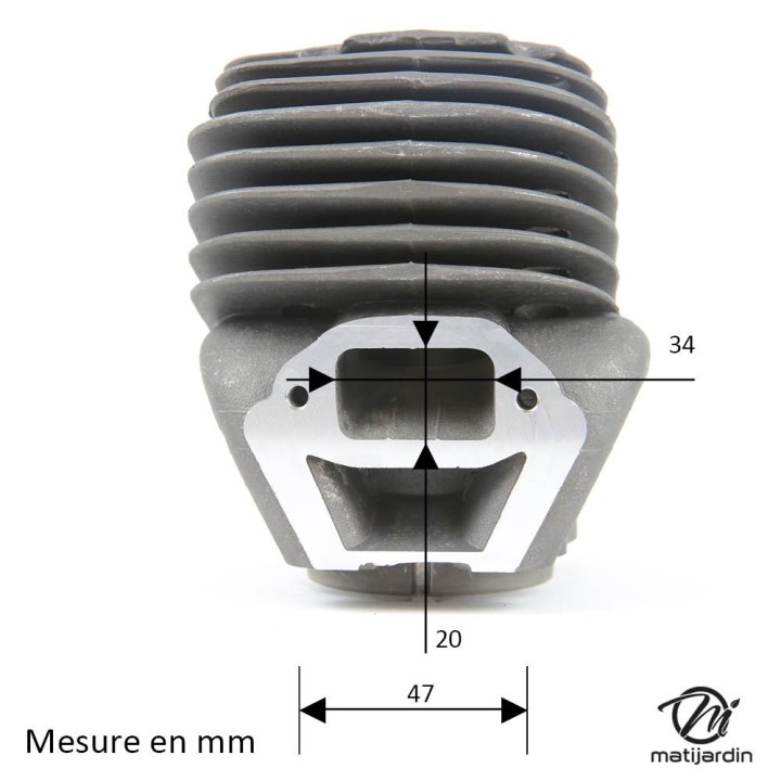 Cylindre piston pour découpeuse Husqvarna, Partner K760 après 2013.