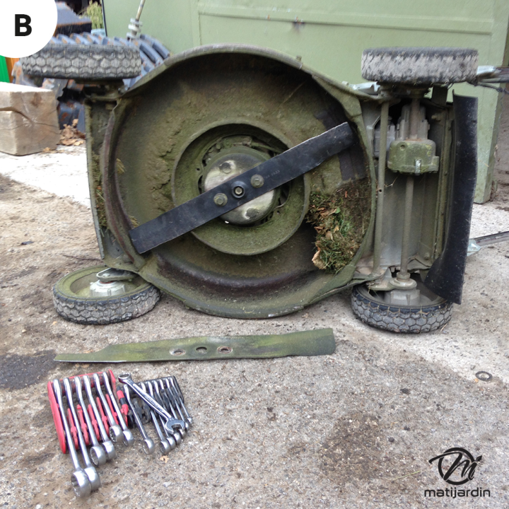 Lame tondeuse pour Honda HR21. N° 72511-464-000. Coupe 53 cm