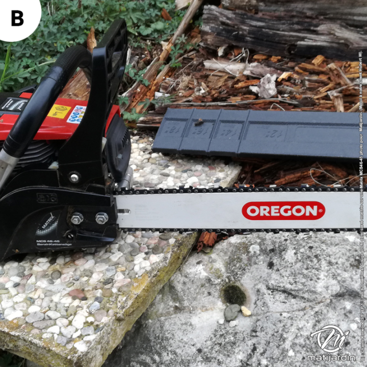 Chaîne Kerwood 3/8" LP 1,3 mm 62 maillons. Gouge profil demi carré