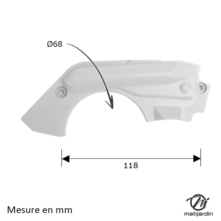 Couvercle de frein de chaîne pour tronçonneuse Stihl 066 MS660