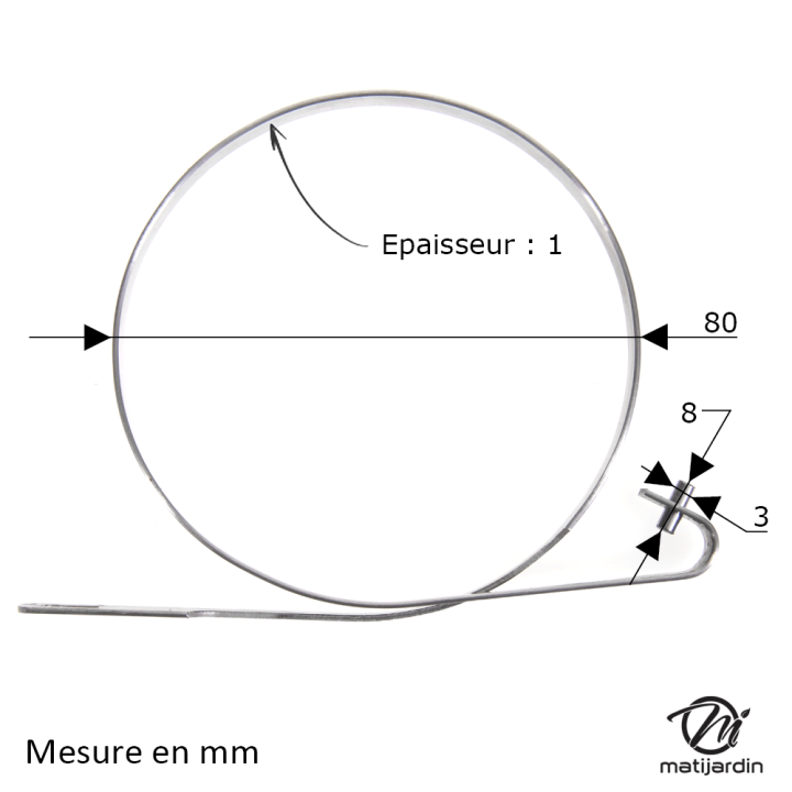 Sangle, bande de frein de chaîne pour tronçonneuse Stihl 024 MS240