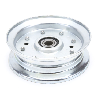 Poulie gorge plate acier avec roulement renforcé. Ø 102 mm. Diamètre rebord 122 mm