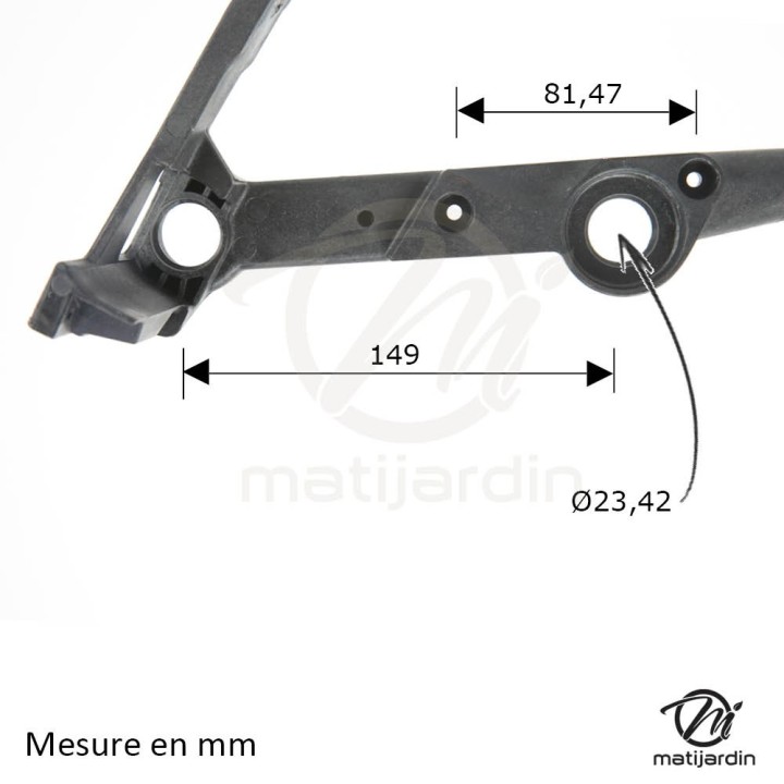 Poignée tubulaire pour tronçonneuse Stihl 029 MS290
