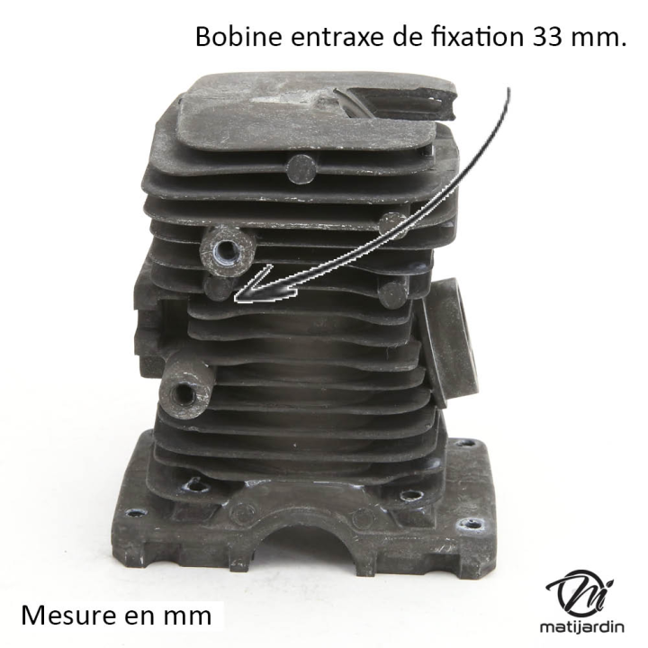 Cylindre piston adaptable pour tronçonneuse Stihl 017/MS170. Diamètre 37 mm
