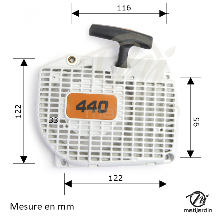 Lanceur complet pour tronçonneuse Stihl 044 MS440